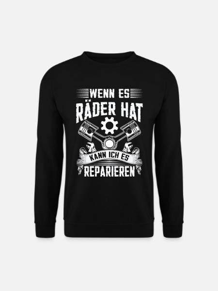 KFZ Mechaniker Auto Öl Zylinder - Unisex Pullover - Schwarz