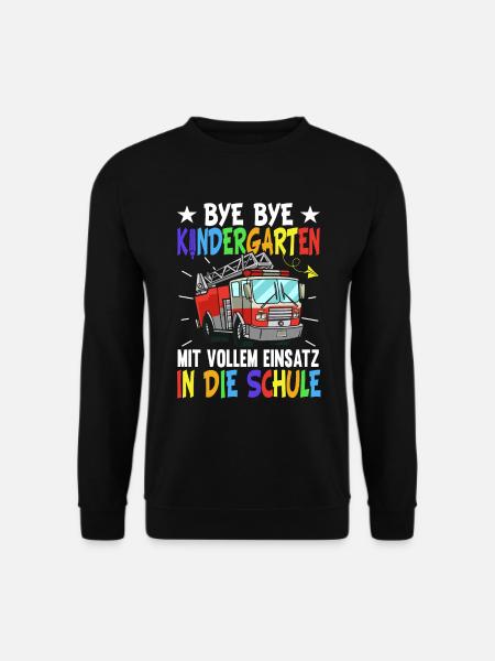 Feuerwehr Einschulung Jungen Schulkind - Unisex Pullover - Schwarz