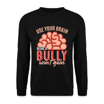 Ein Tyrann zu sein wird nicht gewinnen - Unisex Pullover - Schwarz - Vorne - Alina (178cm) & Michal (187cm)