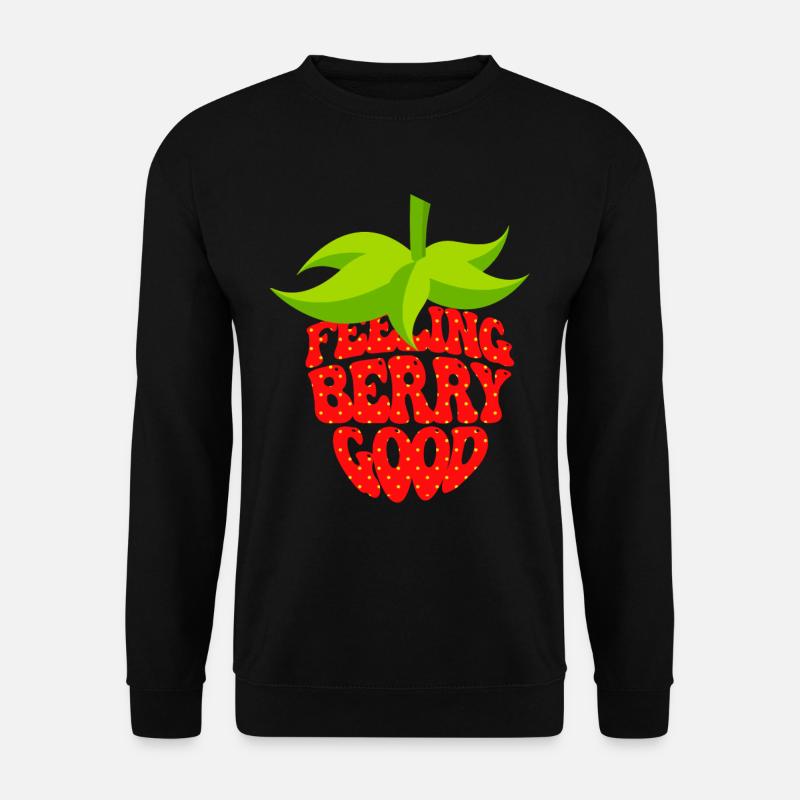 Cute Strawberry - Unisex Sweatshirt - black