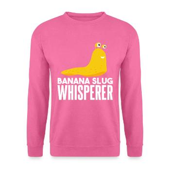 Chuchoteur de limaces de banane - Sweat-shirt Unisexe - rose - Devant