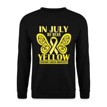 Sarcoma Cancer Awareness - Unisex Sweatshirt - black - Front - Alina (178cm) & Michal (187cm)