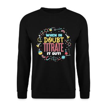 En cas de doute, titrez-le - Sweat-shirt Unisexe - noir - Devant - Alina (178cm) & Michal (187cm)