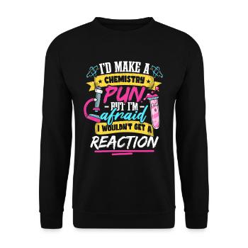 Je ferais une blague de chimiste en chimie - Sweat-shirt Unisexe - noir - Devant - Alina (178cm) & Michal (187cm)