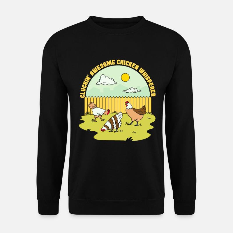 Cluckin Awesome Chicken Whisperer - Unisex Sweatshirt - black