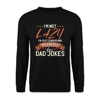 Papa plaisante drôle Fête des pères - Sweat-shirt Unisexe - noir - Devant - Alina (178cm) & Michal (187cm)