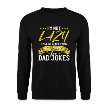 Blague de papa - Sweat-shirt Unisexe - noir - Devant - Alina (178cm) & Michal (187cm)