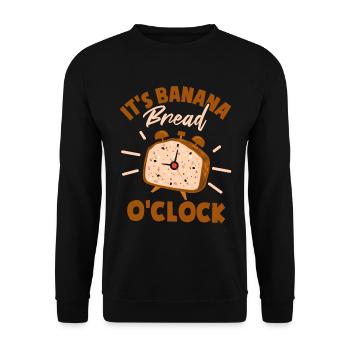 C’est Banana O’Clock - Sweat-shirt Unisexe - noir - Devant - Alina (178cm) & Michal (187cm)