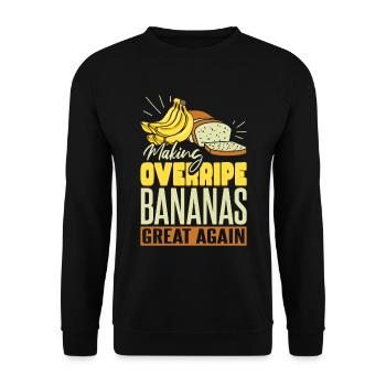 Rendre les bananes trop mûres à nouveau géniales - Sweat-shirt Unisexe - noir - Devant - Alina (178cm) & Michal (187cm)