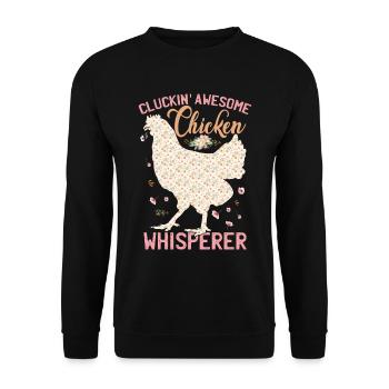 Clucking Awesome Chicken Whisperer - Sweat-shirt Unisexe - noir - Devant - Alina (178cm) & Michal (187cm)