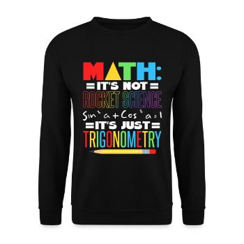 Mathelehrer - Unisex Pullover - Schwarz - Vorne - Alina (178cm) & Michal (187cm)