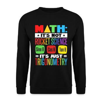 Mathelehrer - Unisex Pullover - Schwarz - Vorne - Alina (178cm) & Michal (187cm)