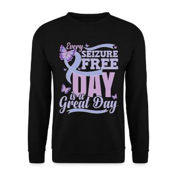 Epilepsy Awareness Quote - Unisex Sweatshirt - black - Front - Alina (178cm) & Michal (187cm)