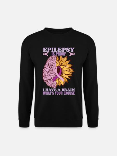 Epilepsy Is Proof - Unisex Sweatshirt - black
