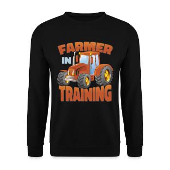 Agriculteur en formation - Sweat-shirt Unisexe - noir - Devant - Alina (178cm) & Michal (187cm)