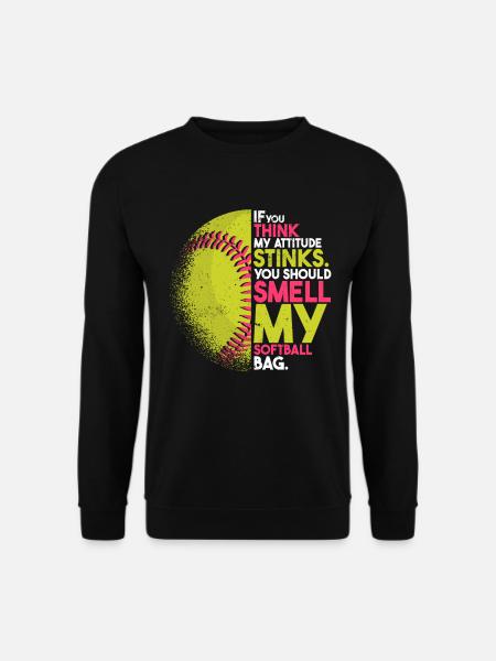 Funny Softball Lover - Unisex Sweatshirt - black