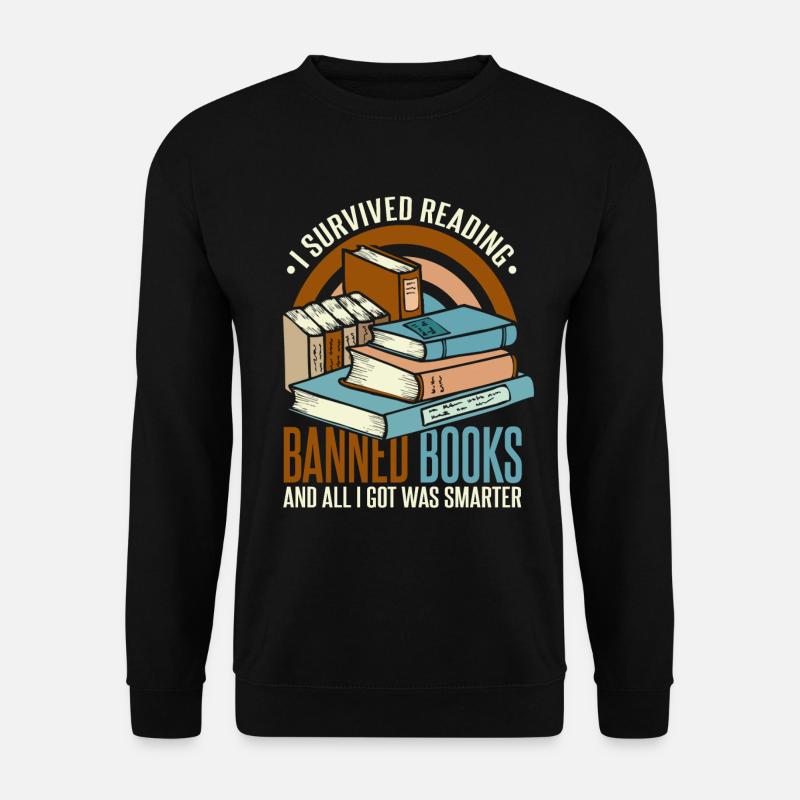 I Survived Reading Banned Books - Unisex Sweatshirt - black