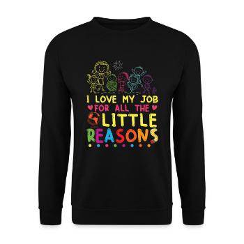 Enseignement mignon - Sweat-shirt Unisexe - noir - Devant - Alina (178cm) & Michal (187cm)