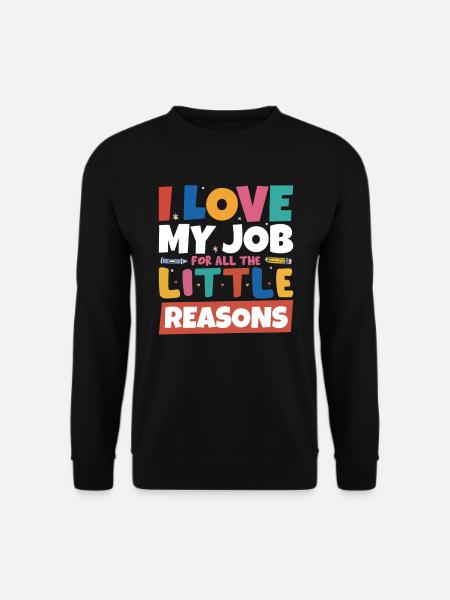 Professeur d’école mignon - Sweat-shirt Unisexe - noir