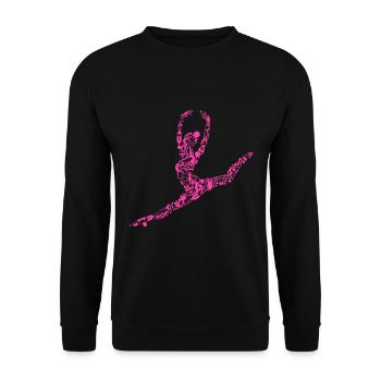 Gymnastik - Unisex Pullover - Schwarz - Vorne - Alina (178cm) & Michal (187cm)