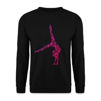Rhythmic Gymnastics - Unisex Sweatshirt - black - Front - Alina (178cm) & Michal (187cm)