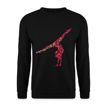 Turnerin - Unisex Pullover - Schwarz - Vorne - Alina (178cm) & Michal (187cm)