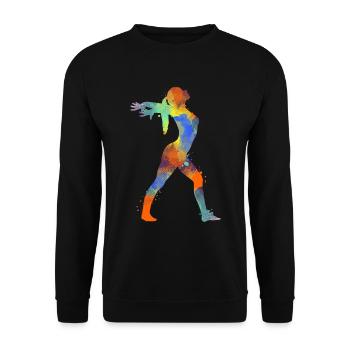 Gymnastik - Unisex Pullover - Schwarz - Vorne - Alina (178cm) & Michal (187cm)