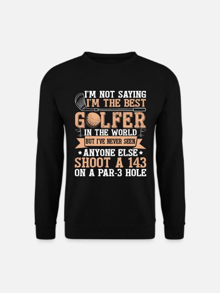 Funny Golf Player Golfing - Unisex Sweatshirt - black