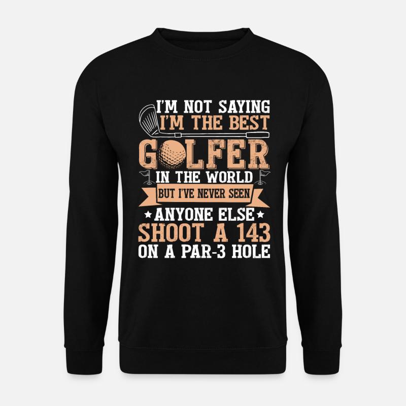 Funny Golf Player Golfing - Unisex Sweatshirt - black