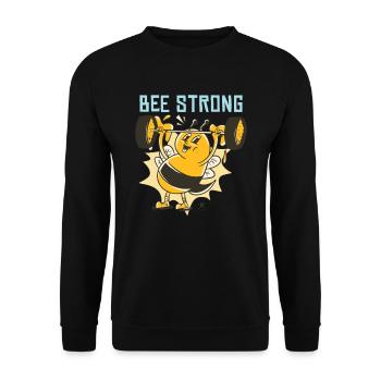 Biene Starke Biene Kostüm - Unisex Pullover - Schwarz - Vorne - Alina (178cm) & Michal (187cm)