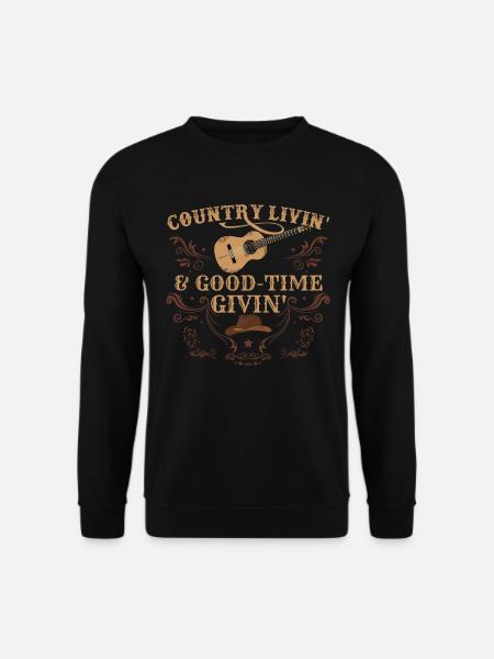 Guitar Country Music - Unisex Sweatshirt - black