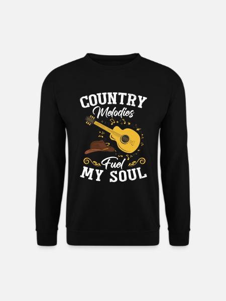Country-Melodien befeuern meine Seele - Unisex Pullover - Schwarz