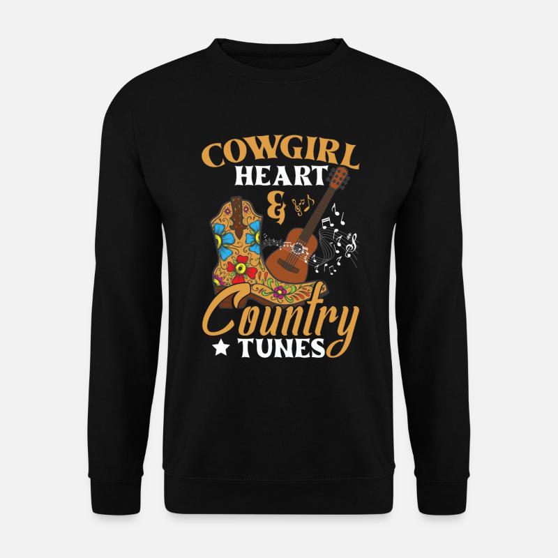 Country-Melodien - Unisex Pullover - Schwarz