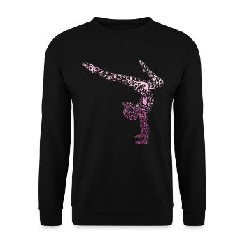 Rhythmische Kunstsportgymnastik - Unisex Pullover - Schwarz - Vorne - Alina (178cm) & Michal (187cm)