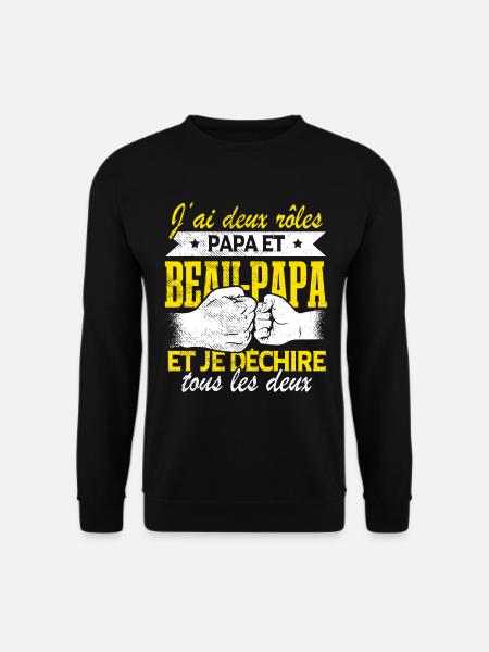 Papa Et Beau-Papa - Sweat-shirt Unisexe - noir