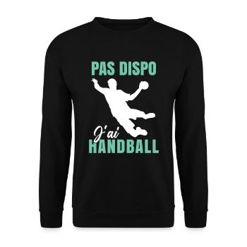 J'ai Handball Humour - Sweat-shirt Unisexe - noir - Devant - Alina (178cm) & Michal (187cm)