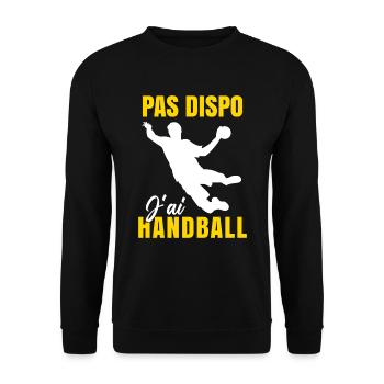 J'ai Handball - Sweat-shirt Unisexe - noir - Devant - Alina (178cm) & Michal (187cm)