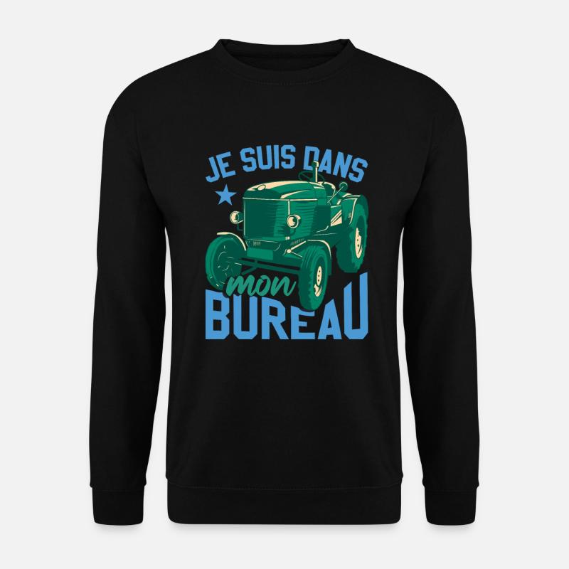 Je Suis Dans Mon Bureau - Sweat-shirt Unisexe - noir