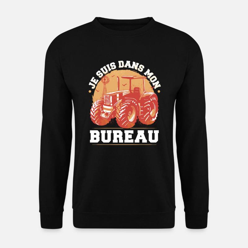 Je Suis Dans Mon Bureau - Sweat-shirt Unisexe - noir