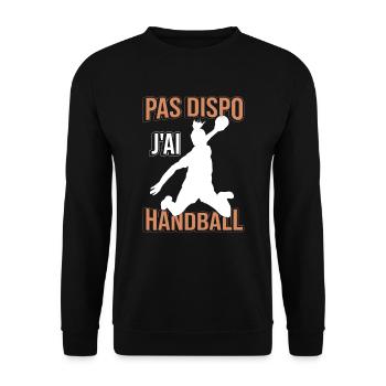 J'Ai Handball Drôle Handballeuse - Sweat-shirt Unisexe - noir - Devant - Alina (178cm) & Michal (187cm)