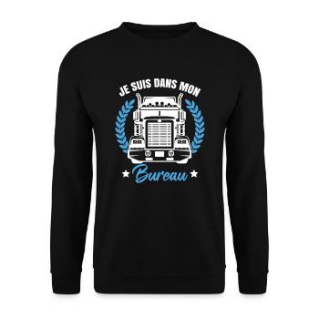 Poids Lourd - Sweat-shirt Unisexe - noir - Devant - Alina (178cm) & Michal (187cm)