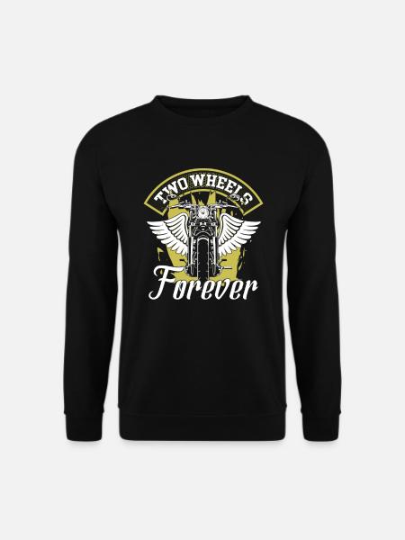 Deux roues pour toujours - Sweat-shirt Unisexe - noir