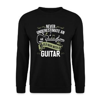 Accessoires de guitare - Sweat-shirt Unisexe - noir - Devant - Alina (178cm) & Michal (187cm)