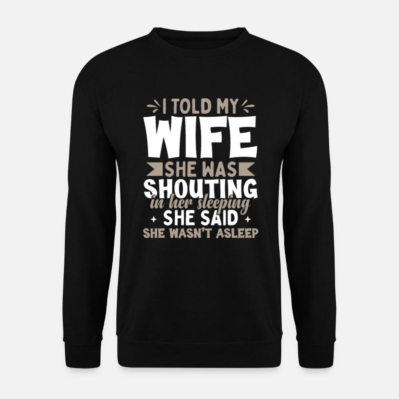Femme Mari Blague - Sweat-shirt Unisexe - noir