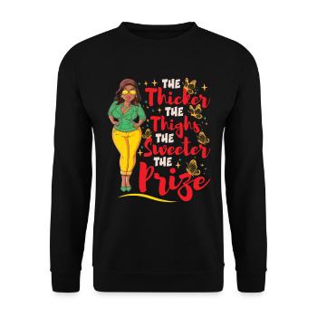 Women Black History Juneteenth Freedom Day - Unisex Sweatshirt - black - Front - Alina (178cm) & Michal (187cm)
