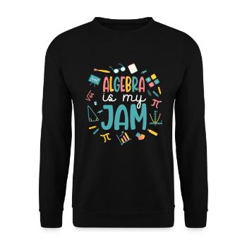 Algebra Is My Jam - Unisex Sweatshirt - black - Front - Alina (178cm) & Michal (187cm)