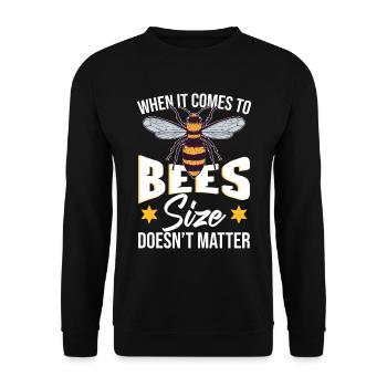 Mes thérapeutes volent | Abeilles mellifères | Abeilles | Apiculture - Sweat-shirt Unisexe - noir - Devant - Alina (178cm) & Michal (187cm)
