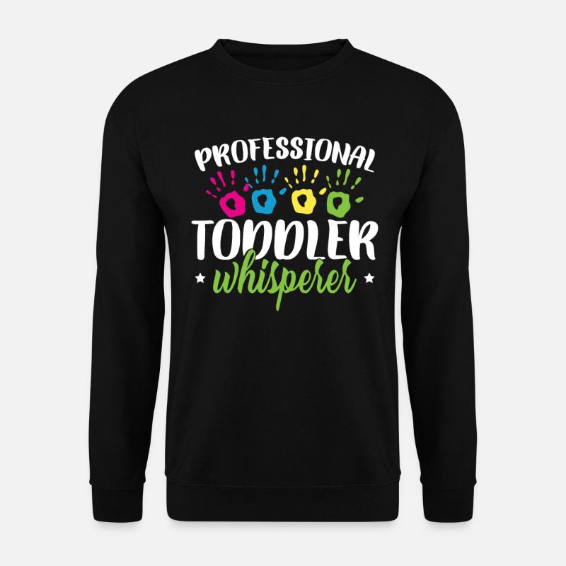 Chuchoteur professionnel pour tout-petits - Sweat-shirt Unisexe - noir