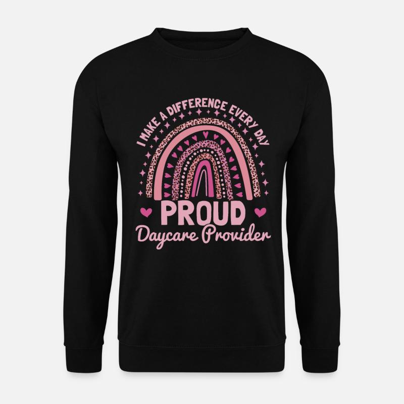 Stolze Kita-Erzieherin - Unisex Pullover - Schwarz