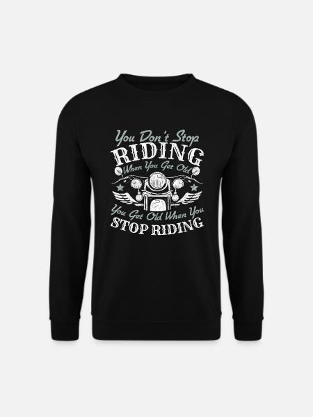 Grandpa Motorcycle Biker - Unisex Sweatshirt - black